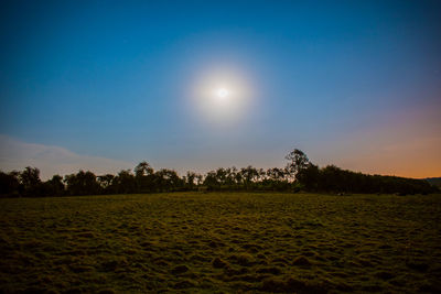 Scenic view of landscape against clear sky