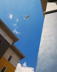 Low angle view of buildings against sky