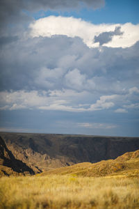 Scenic view of landscape against sky