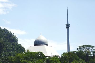 View of cathedral and buildings against sky