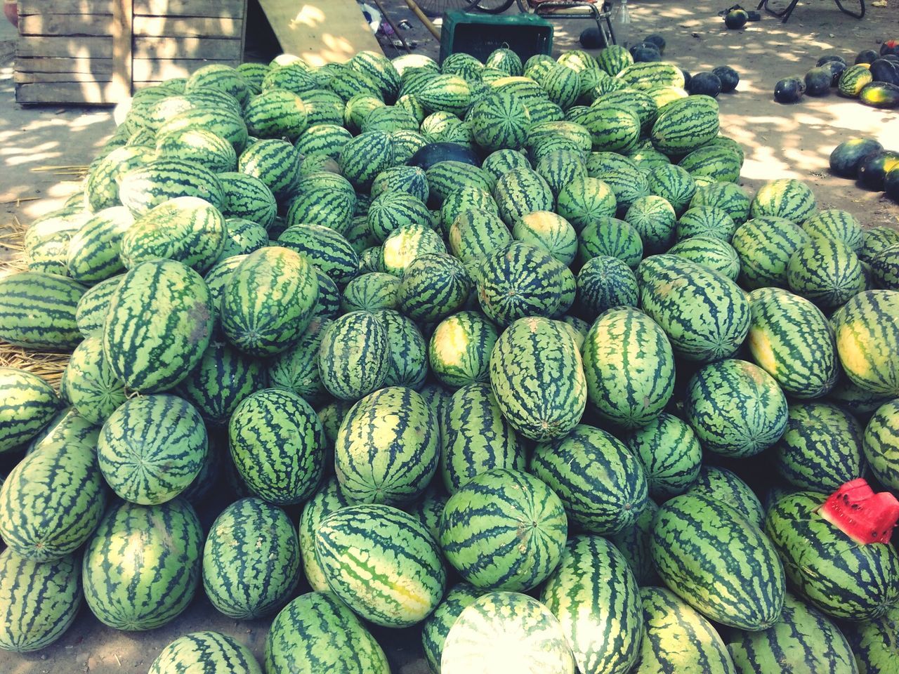 food, food and drink, for sale, abundance, large group of objects, retail, freshness, market, healthy eating, market stall, choice, vegetable, basket, variation, fruit, green color, stack, high angle view, arrangement, still life