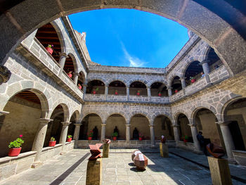 Low angle view of historic building