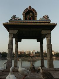 View of a building against clear sky