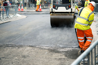 Man working at construction site