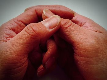 Close-up of human hand