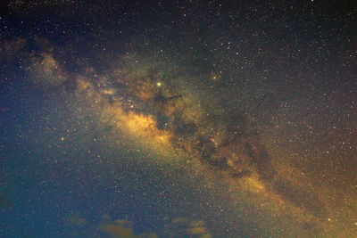 Low angle view of sky at night