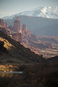 An autumn scene in the desert near moab