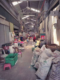 Group of people in market