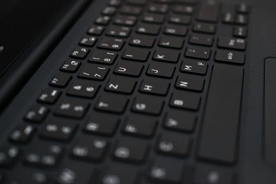 Close-up of computer keyboard