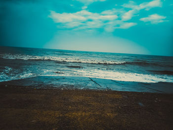 Scenic view of sea against sky