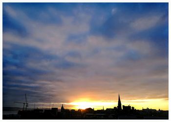 Scenic view of sunset sky