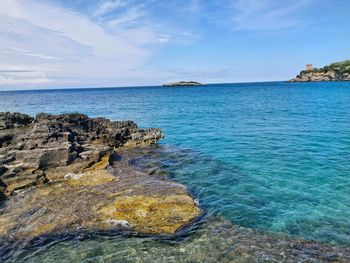 Scenic view of sea against sky