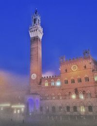 Clock tower against blue sky