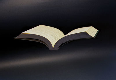 Close-up of open book