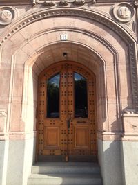 Entrance of building