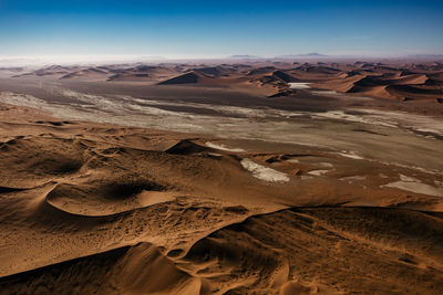 Aerial view of desert