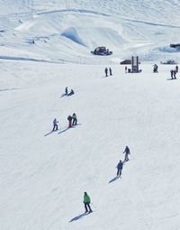 People enjoying on mountain