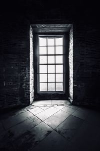 Interior of abandoned building