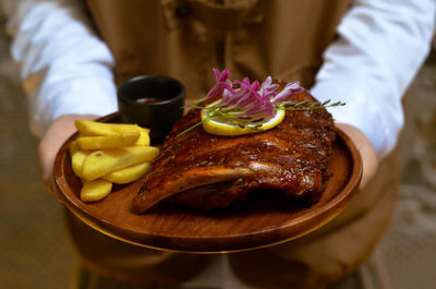 Close-up of food in plate