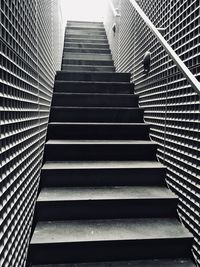 Low angle view of staircase in building