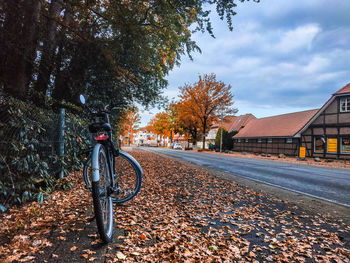 Bicycle on road