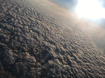 High angle view of cloudscape against sky