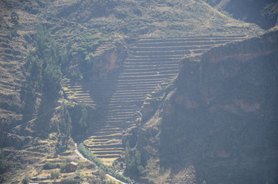 Scenic view of landscape with mountain in background