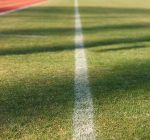 Surface level of soccer field