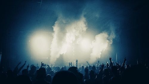 People enjoying in concert