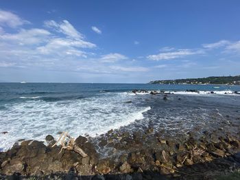 Scenic view of sea against sky