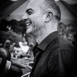 Close-up of man wearing mask