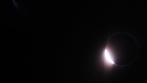 Scenic view of moon against sky at night