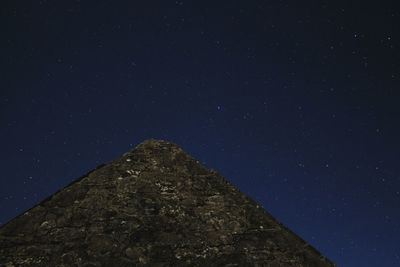 Low angle view of star field against sky at night