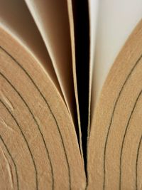 Close-up of heart shape on book