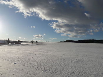 Scenic view of landscape against sky