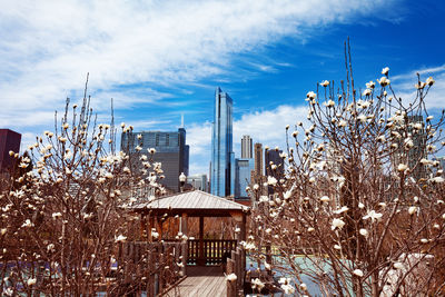 Panoramic shot of buildings against sky