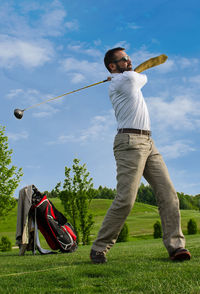 Man standing on field