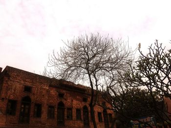 Low angle view of built structure against the sky
