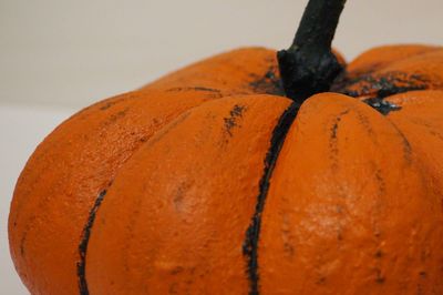 High angle view of pumpkin on table