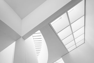 Low angle view of skylight