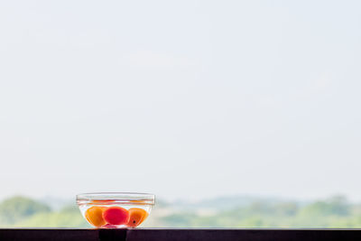 Close-up of drink on table