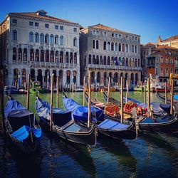 View of canal along buildings