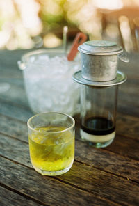 A traditional vietnamese coffee set