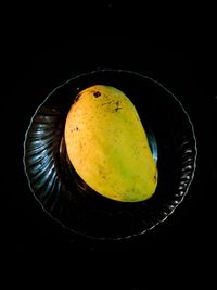 High angle view of fruit in plate