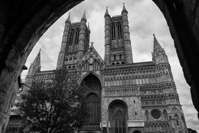 Low angle view of cathedral against sky