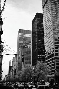 Low angle view of buildings against sky