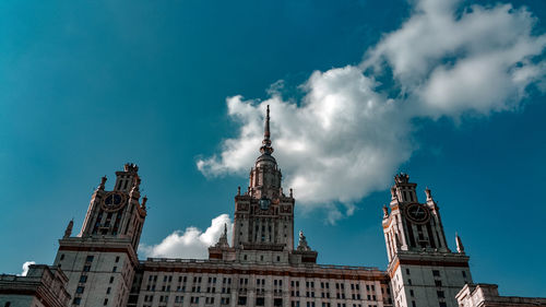 Low angle view of buildings against sky