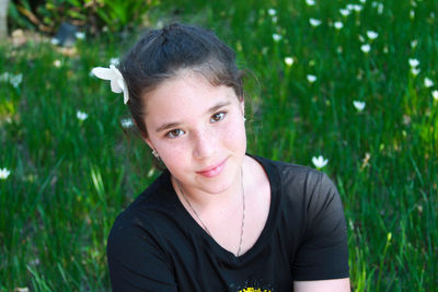 Portrait of young woman