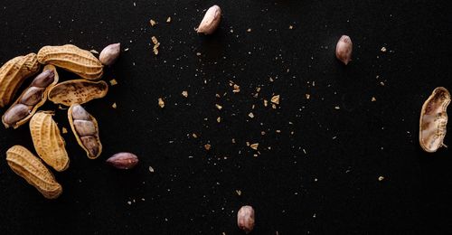 High angle view of food on table