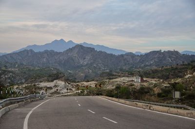 Long drive through the hills 